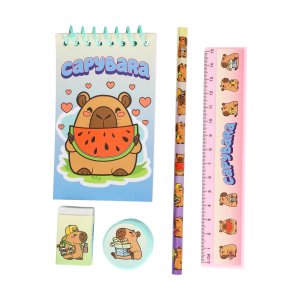 Skrivset capybara - 5 delar