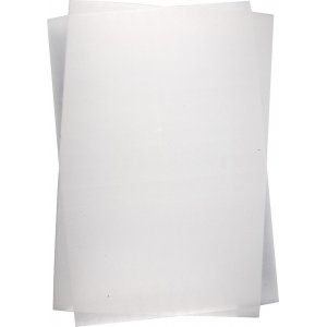 Krymp plastplader - Blank gennemsigtig - 10 ark