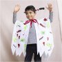 DIY-sæt Uhyggeligt kostume Kappe og pandebånd Blandede farver DIY-sæt Uhyggeligt kostume Kappe og pandebånd Blandede farver