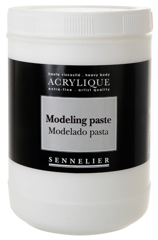 Akrylmedium Sennelier 1 Liter - Modeling Paste - Akrylmedier, Malermedium, Fernis og kunstner medier til kunstmaling