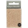 Rocaillep�rlor matt frozen 1,7 mm Beige 25 g
