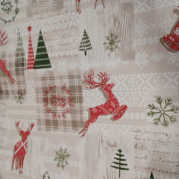 Vaxduk PVC julmotiv 140 cm