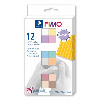 Modellering Fimo Soft Set 12x1/2 - Pastell