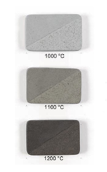 Steint�ysleire gr�/svart med svart chamotte - 10 kg