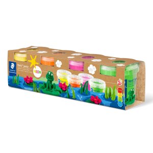Noris Junior modellervoks neonfarver - 4x130 g