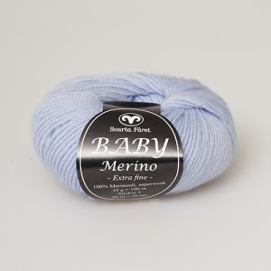 Svarta Fåret Baby Merino garn 25g - Ljusblå (72) Svarta Fåret Baby Merino garn 25g - Ljusblå (72)