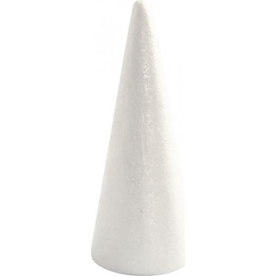 Styrofoam kjegler - hvit - 7 cm