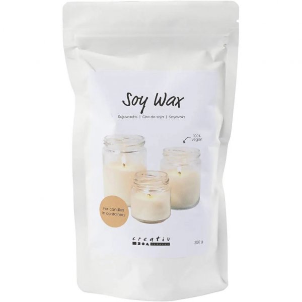 Sojavax Flingor f�r Ljus i Beh�llare Cream 250 g