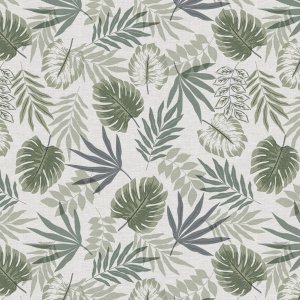 Vaxduk med djungel motiv - Gr�n