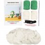 DIY-s�t amigurumi abe gr�n og off-white - 1 pakke.