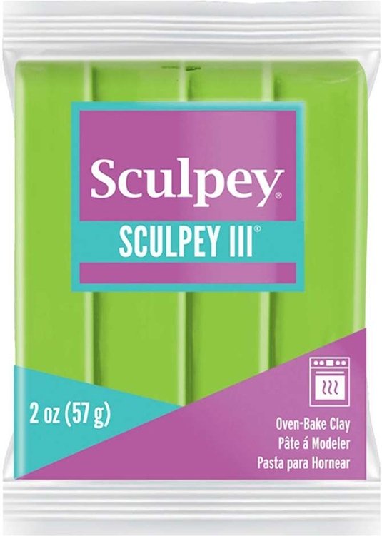 Clay Sculpey III 57g - Granny Smith 1629 - Ovnhærdende ler, Modellere, Hobbyartikler til børn, Hobbymateriale, Håndværk