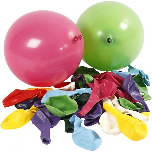 Ballonger - mixade färger - Ø23 cm - 100 st Ballonger - mixade färger - Ø23 cm - 100 st