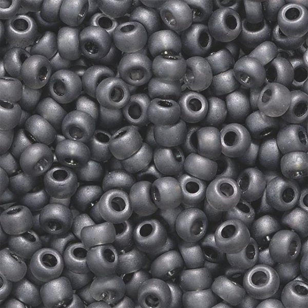 Bohemrocaille p�rlor 2,5 mm, 13 g, gr� matt