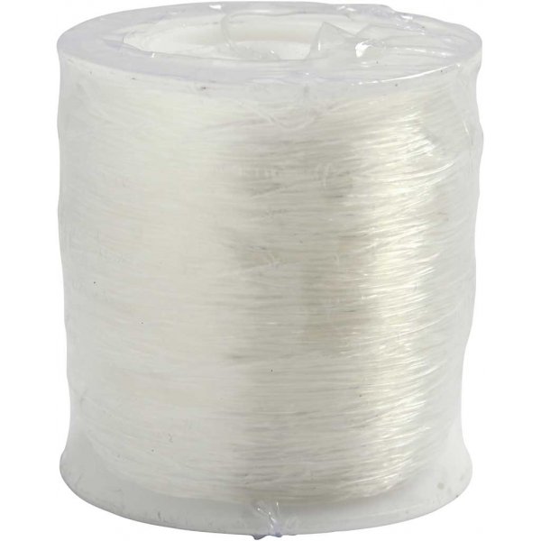 Elastisk smyckestråd - Ø0,8 mm - rund - 100 m Elastisk smyckestråd - Ø0,8 mm - rund - 100 m