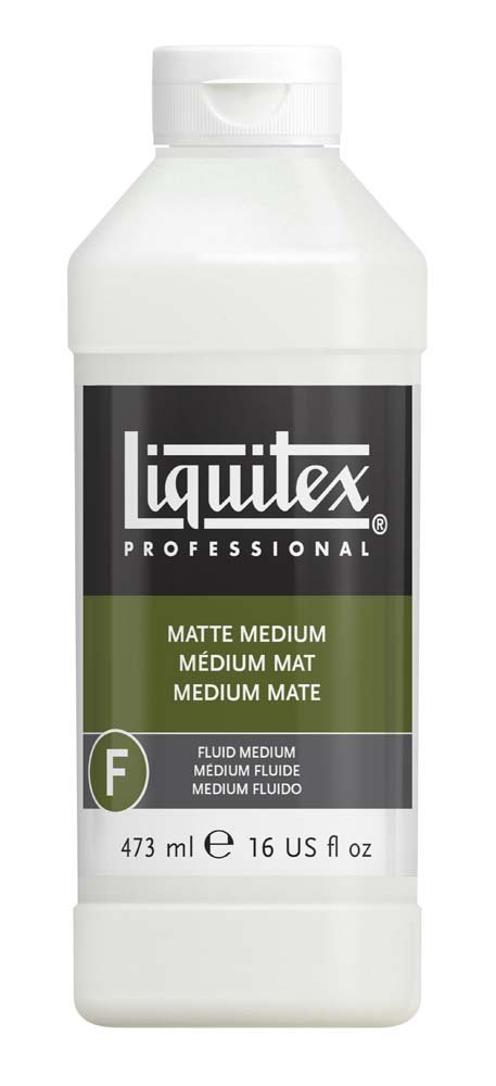 Medium Mat Liquitex 473 ml - Akrylmedier, Malermedium, Fernis og kunstner medier til kunstmaling