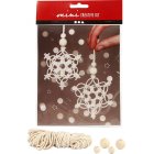 Mini DIY Kit - makramé iskristall/snöflinga