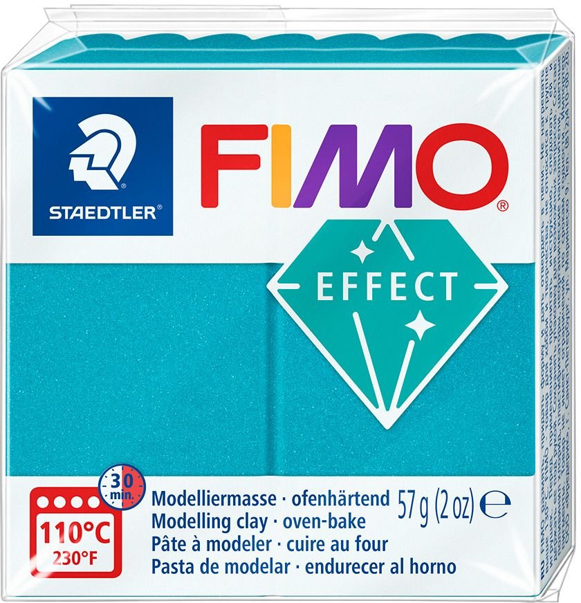 Model Fimo Effect 57g - Turkis metal - Fimolera, Modellere, Hobbyartikler til børn, Hobbymateriale, Håndværk
