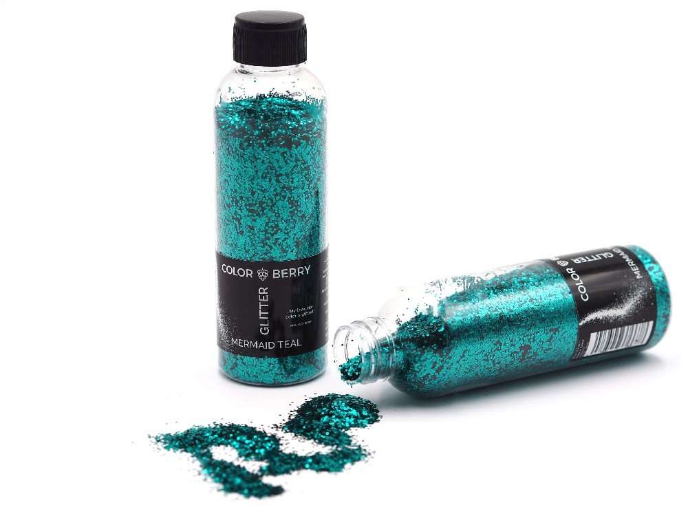 Glitter Dusty til harpiks - Mermaid Teal Chunky - Harpiks, Støbning, Støbning, Hobbymateriale, Håndværk