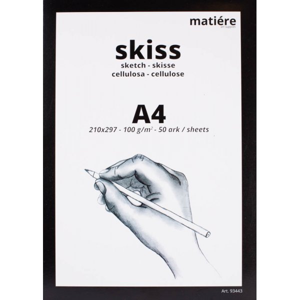 Skisseblokk A4 100 g - 50 ark