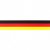 Dekorband - Flagga 25 mm - Tyskland