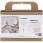 Mini DIY-sett Decoupage Blåskjell Myk rosa Mini DIY-sett Decoupage Blåskjell Myk rosa