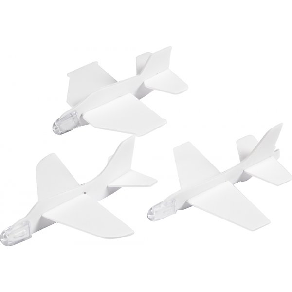 Flygplan - vit - 3 st Flygplan - vit - 3 st