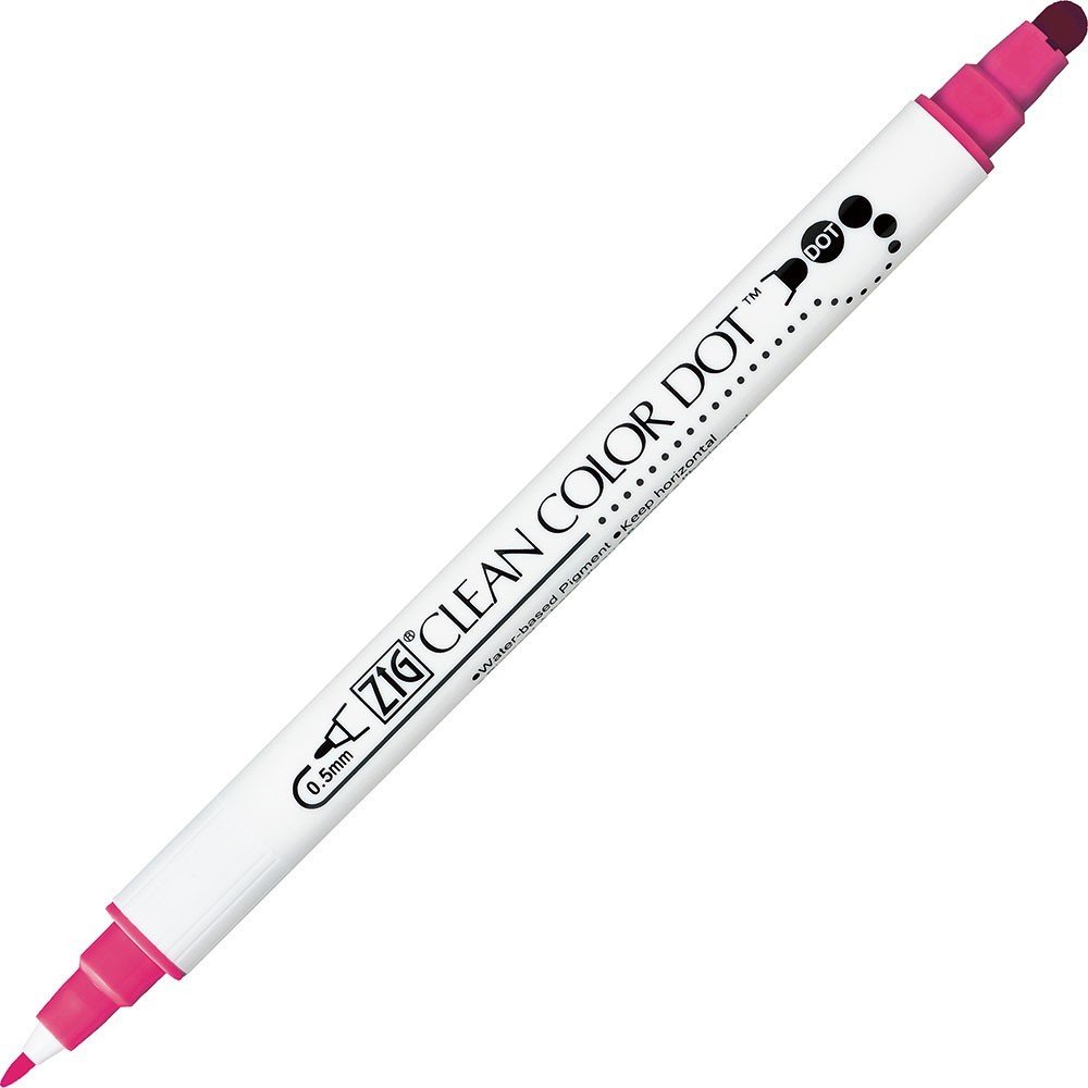 Pigmentpen ZIG Clean Color Dot - Lyserød - Tuschpenne, Penne, Penne, kridt & tusch