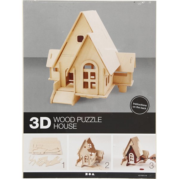 3D konstruksjonsfigur - Hus med rampe 3D konstruksjonsfigur - Hus med rampe