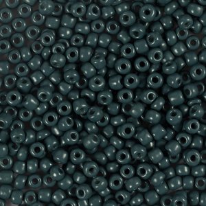 Rocaillepärlor matt frozen 3 mm Mörkgrå 25 g Rocaillepärlor matt frozen 3 mm Mörkgrå 25 g