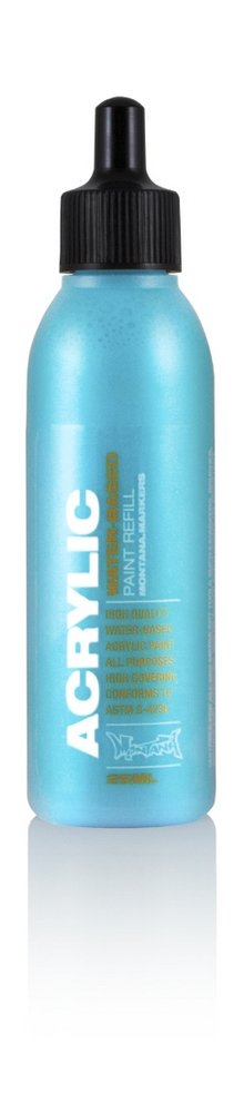 Montana Akryl Refill - 25 ml 100% Cyan - Montana Markers, Markers, Penne, Penne, kridt & tusch