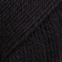 Garn DROPS Saga 100% ull Svart - 50 g