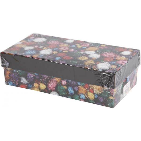 Pompomer - starka färger - glitter - 300 g Pompomer - starka färger - glitter - 300 g