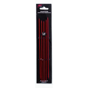 Strumpstickor "Röd" - 20 cm/2,5mm Strumpstickor "Röd" - 20 cm/2,5mm