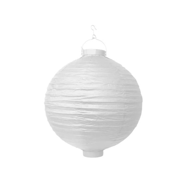 Papperslykta LED - Vit - 20 cm Papperslykta LED - Vit - 20 cm
