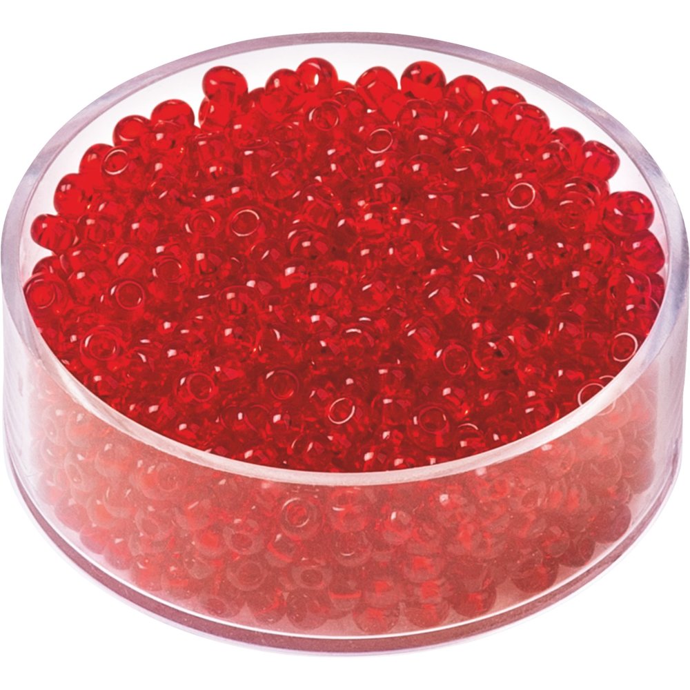 Bohemske rocailleperler 2,5 mm 17 g - Rød - Blandinger av rocailleperler, Rocaillesperlor, Håndverk