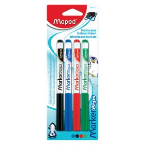 Whiteboardpennset - Maped - 4-pack