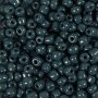 Rocaillepärlor 4 mm Matt Frozen Mörkgrå 25 g Rocaillepärlor 4 mm Matt Frozen Mörkgrå 25 g