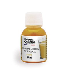 Färgvätska för ljus 27 ml - gul Färgvätska för ljus 27 ml - gul