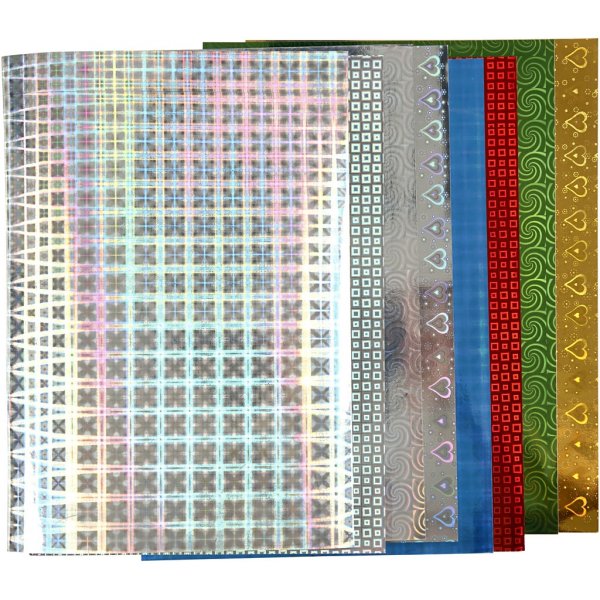 Holografipapper - A4 - 8 x 10 st Holografipapper - A4 - 8 x 10 st