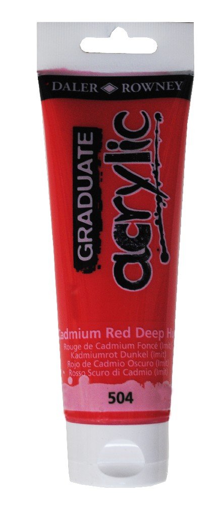 Akrylfärg Graduate 120 ml - Cadmium Red Deep hue - Akrylfärger, Konstnärsfärger
