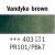 Rembrandt Akvarelmaling/Vandfarver 5 ml - Vandyke Brown