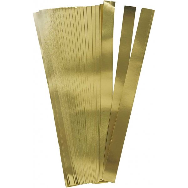Stjärnstrimlor - guld - Ø6,5 cm - 100 strimlor Stjärnstrimlor - guld - Ø6,5 cm - 100 strimlor