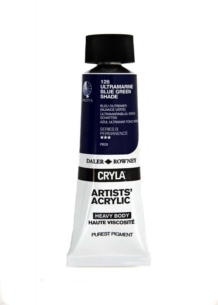 Akrylfärg Cryla 75ml - Ultramarine Blue Green Shade - Akrylfärger, Konstnärsfärger