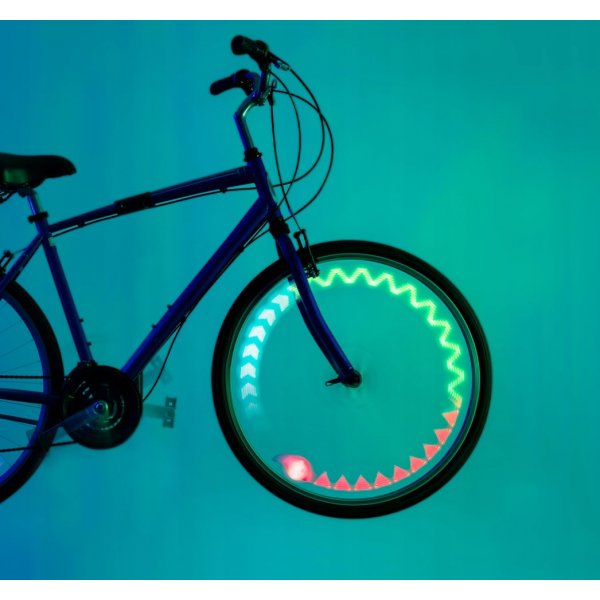 LED ekersbelysning cykel 12 mönster flerfärgad - batteridriven LED ekersbelysning cykel 12 mönster flerfärgad - batteridriven