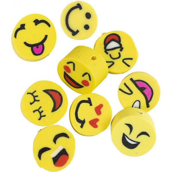 Figurpärlor - Smiley - 60 st Figurpärlor - Smiley - 60 st