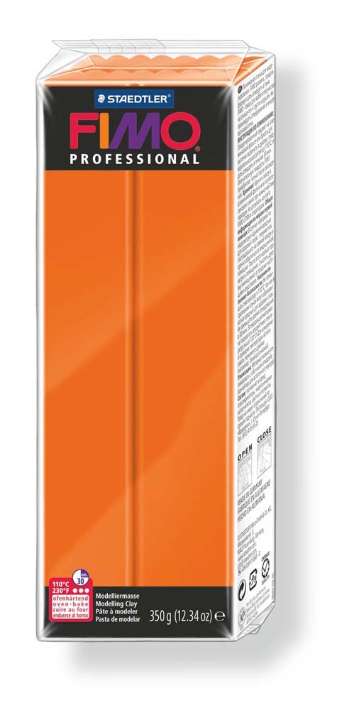 Fimo Pro 350 g - orange - Fimoleire, Modelleire, Håndverk for barn, Hobbymateriale, Håndverk