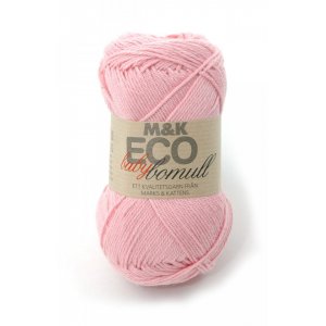 M&K Eco Baby Bomuldsgarn - 50 g - Lyserød (909)