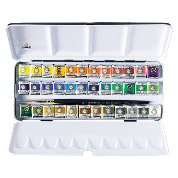 Rembrandt Akvarell De Luxe Set (36 färger 1/2-kopp) Rembrandt Akvarell De Luxe Set (36 färger 1/2-kopp)