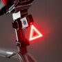 Baklampa cykel LED triangelform 7 lägen USB Baklampa cykel LED triangelform 7 lägen USB