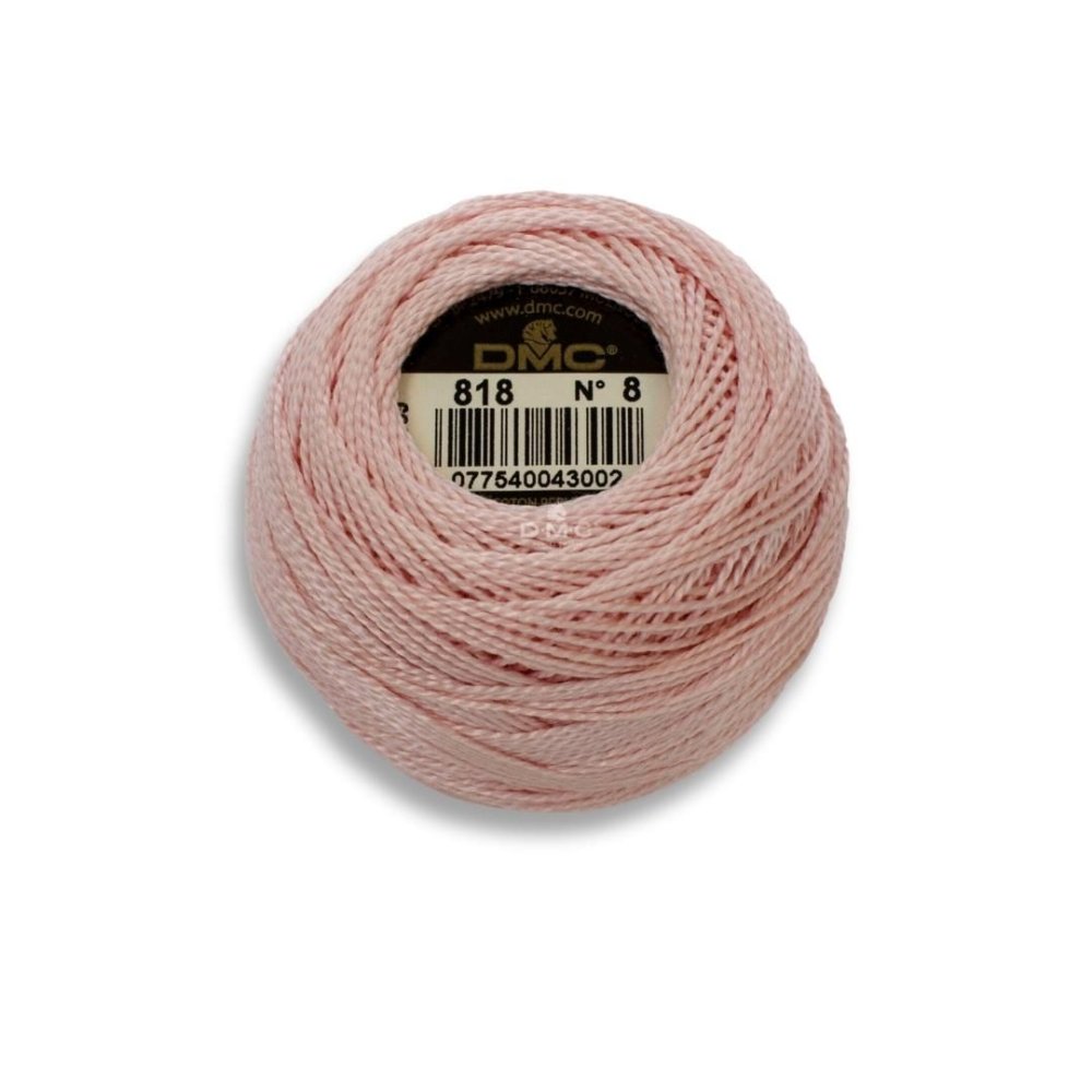 DMC Pearl Cotton Art. 116/8, 818 Baby Pink - Broderigarn, Garn, Sticka & virka